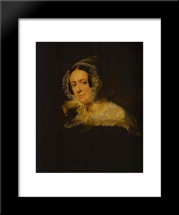 Kireyevsk E.V. 20x24 Black Modern Wood Framed Art Print Poster by Tropinin, Vasily