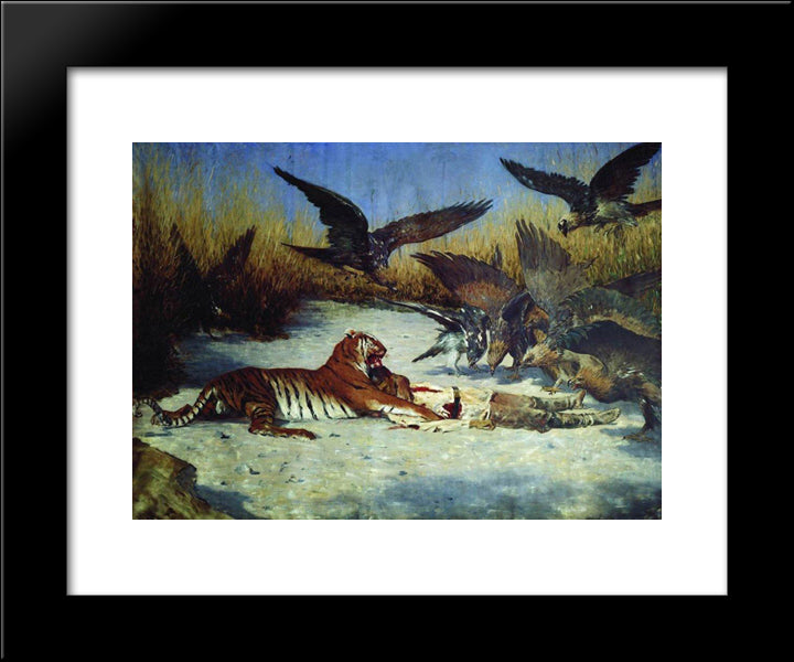 Cannibal 20x24 Black Modern Wood Framed Art Print Poster by Vereshchagin, Vasily