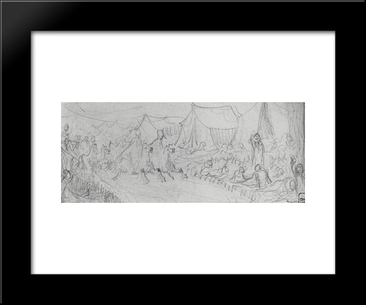 Dressing Station 20x24 Black Modern Wood Framed Art Print Poster by Vereshchagin, Vasily