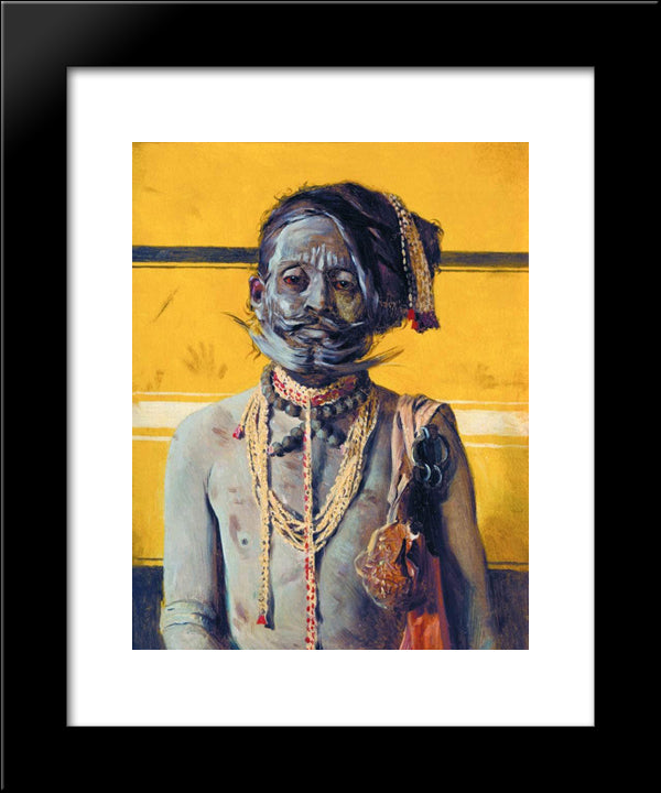 Fakir 20x24 Black Modern Wood Framed Art Print Poster by Vereshchagin, Vasily