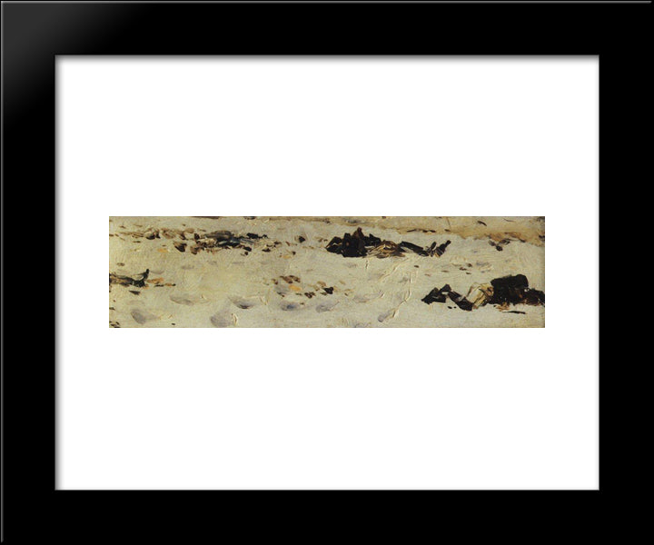 Frozen Corpses Of Turkish Soldiers 20x24 Black Modern Wood Framed Art Print Poster by Vereshchagin, Vasily
