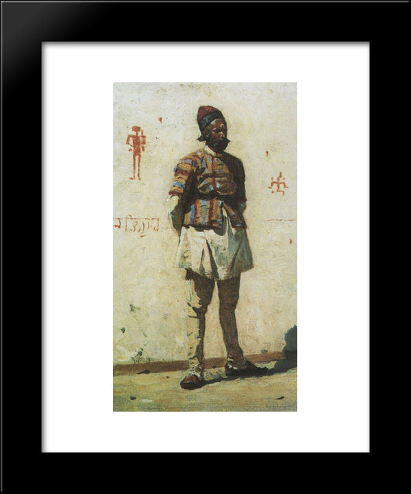 Indian 20x24 Black Modern Wood Framed Art Print Poster by Vereshchagin, Vasily