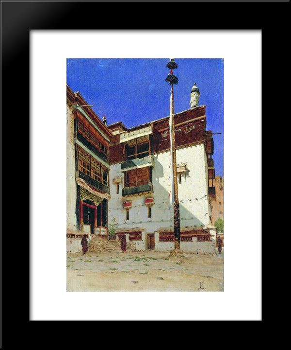 Indian Motif 20x24 Black Modern Wood Framed Art Print Poster by Vereshchagin, Vasily