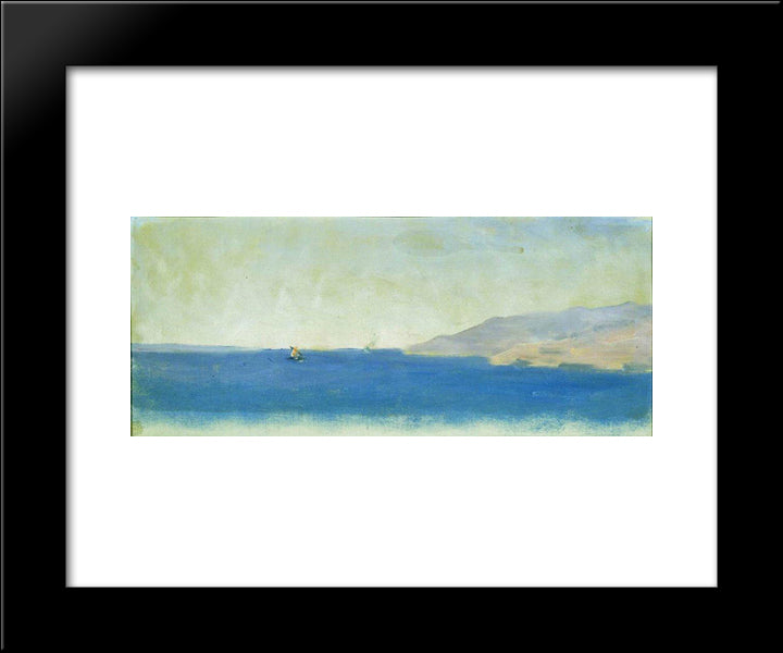 Sea 20x24 Black Modern Wood Framed Art Print Poster by Vereshchagin, Vasily