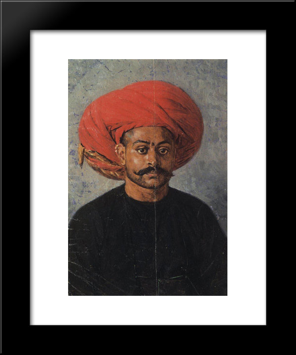 Sowar, The Messenger Of The Government 20x24 Black Modern Wood Framed Art Print Poster by Vereshchagin, Vasily