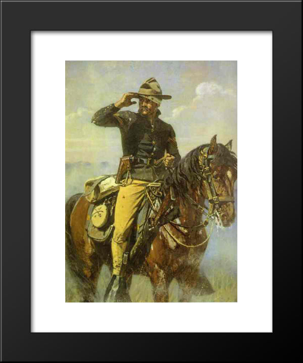 Wounded 20x24 Black Modern Wood Framed Art Print Poster by Vereshchagin, Vasily