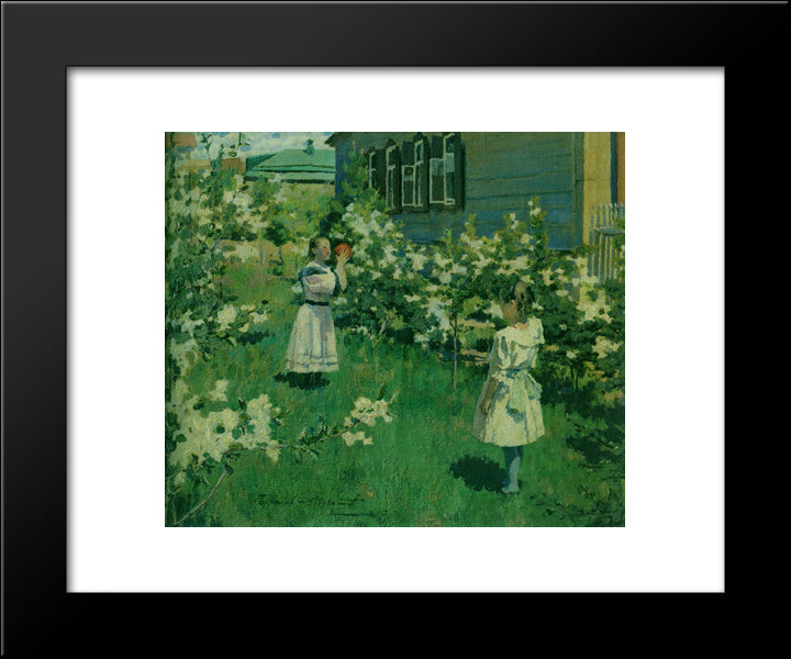 May Flowers 20x24 Black Modern Wood Framed Art Print Poster by Borisov Musatov, Victor