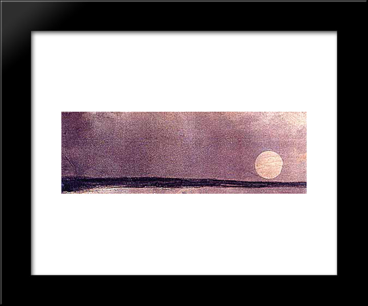Twilight 20x24 Black Modern Wood Framed Art Print Poster by Hugo, Victor