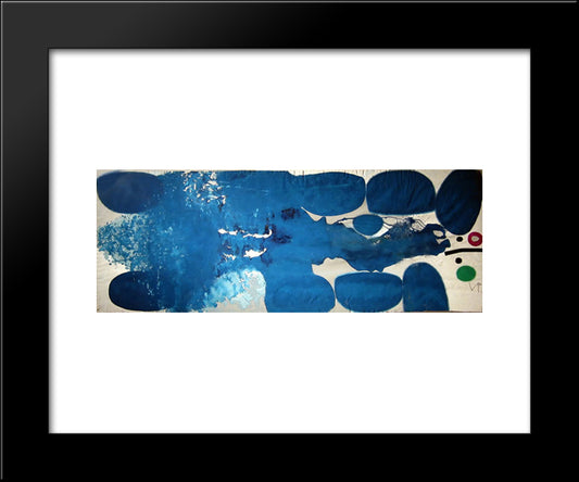 A Tree Full Of Birds 2 20x24 Black Modern Wood Framed Art Print Poster by Pasmore, Victor
