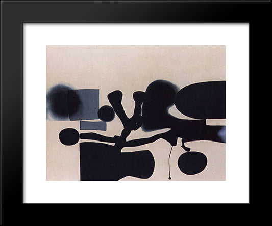 Harmony Of Opposites 20x24 Black Modern Wood Framed Art Print Poster by Pasmore, Victor