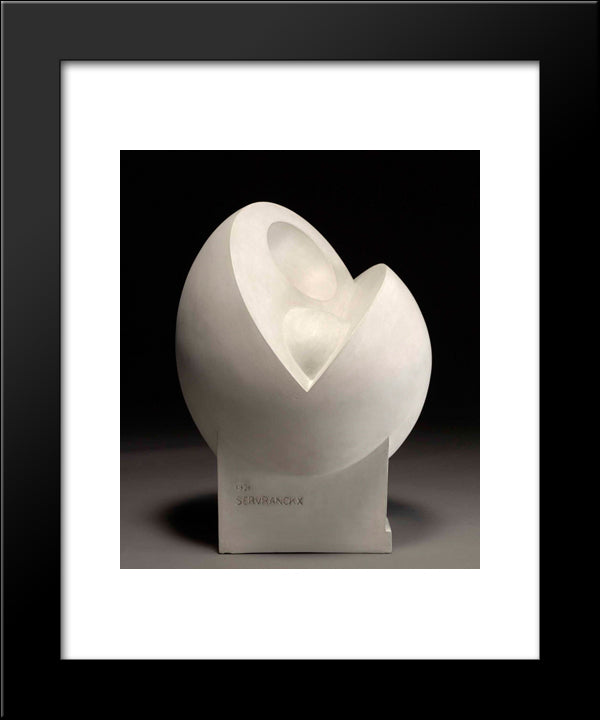 Opus 1 20x24 Black Modern Wood Framed Art Print Poster by Servranckx, Victor