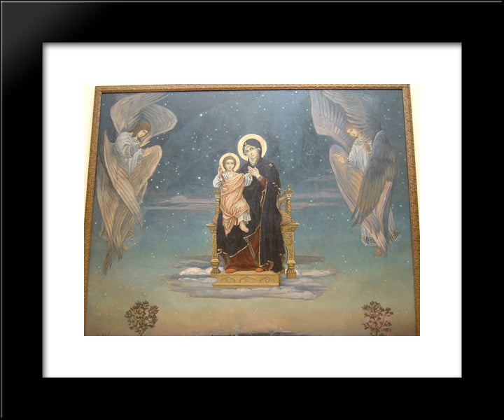 Bogomater 20x24 Black Modern Wood Framed Art Print Poster by Vasnetsov, Viktor