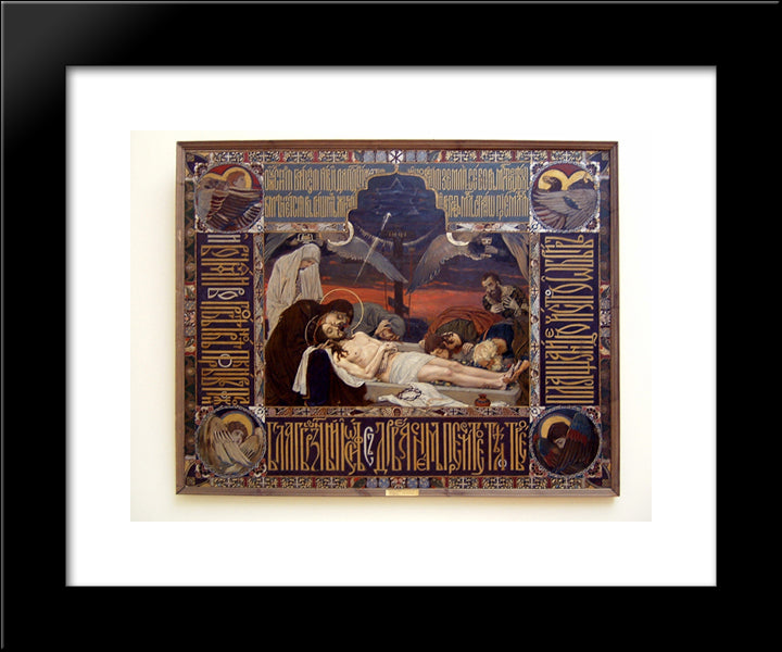 Entombment Of Christ 20x24 Black Modern Wood Framed Art Print Poster by Vasnetsov, Viktor