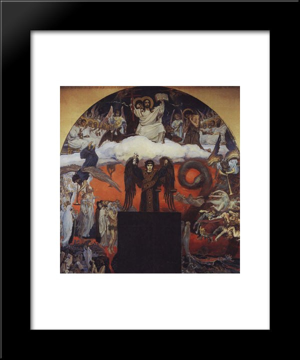 Judgement Day 20x24 Black Modern Wood Framed Art Print Poster by Vasnetsov, Viktor