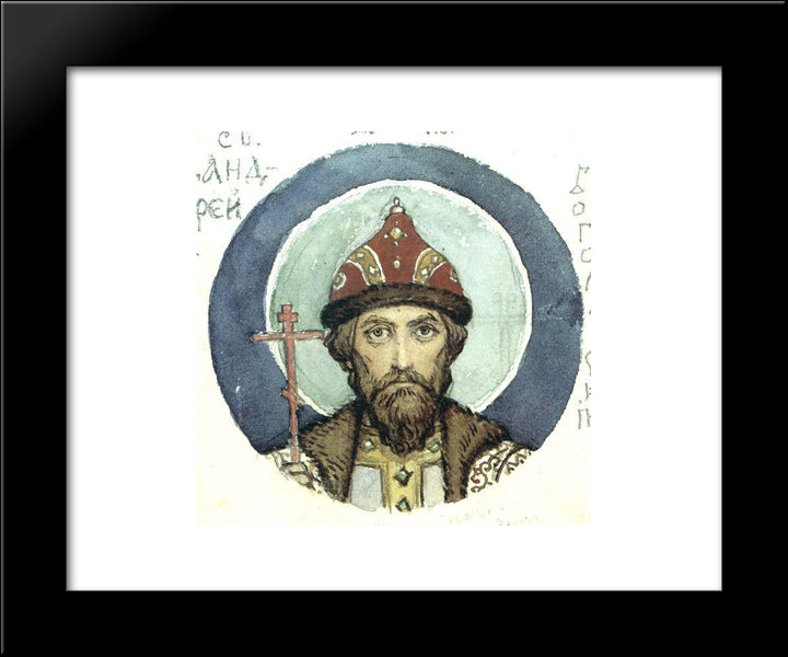 Prince Andrey Bogolyubsky 20x24 Black Modern Wood Framed Art Print Poster by Vasnetsov, Viktor