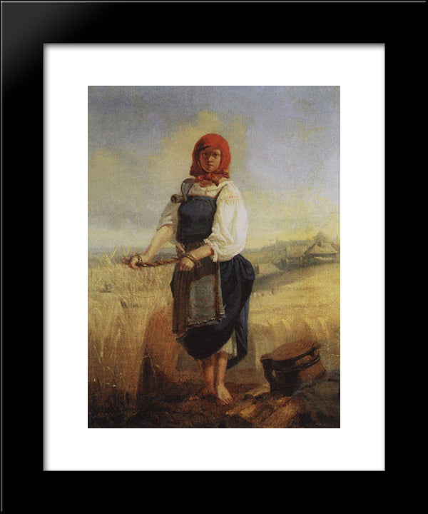 Reaper 20x24 Black Modern Wood Framed Art Print Poster by Vasnetsov, Viktor