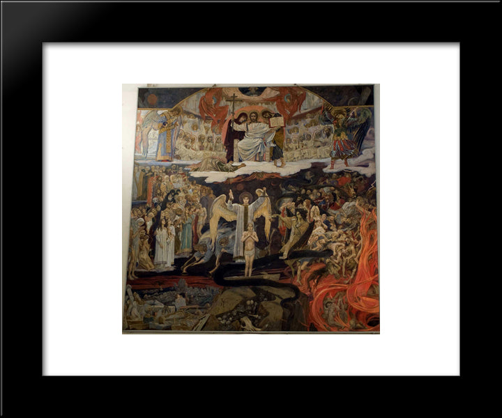 The Last Judgement 20x24 Black Modern Wood Framed Art Print Poster by Vasnetsov, Viktor