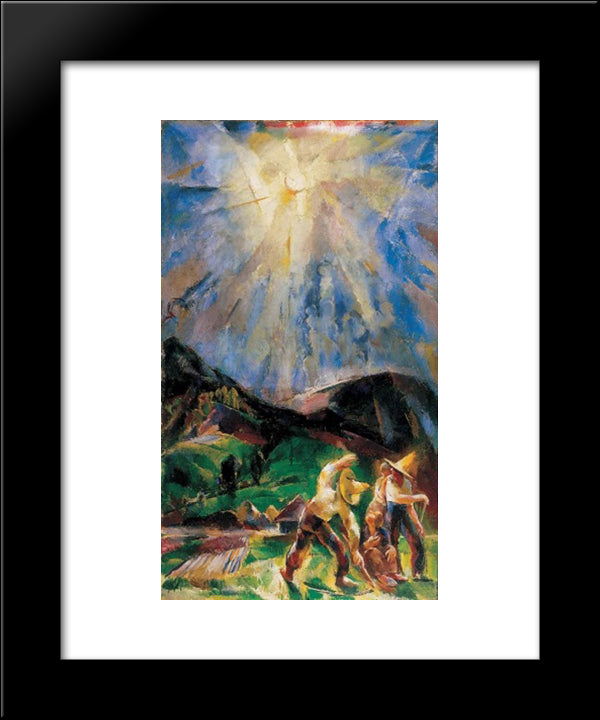 The Light 20x24 Black Modern Wood Framed Art Print Poster by Aba Novak, Vilmos