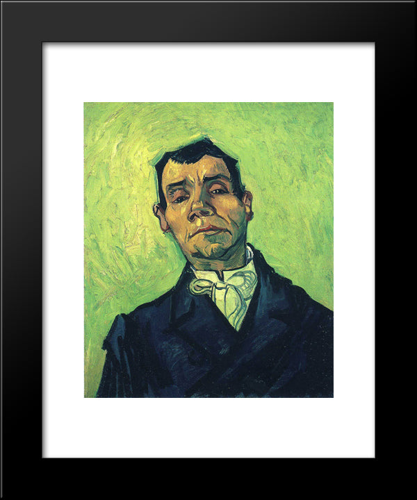 Portrait Of A Man 20x24 Black Modern Wood Framed Art Print Poster by Van Gogh, Vincent