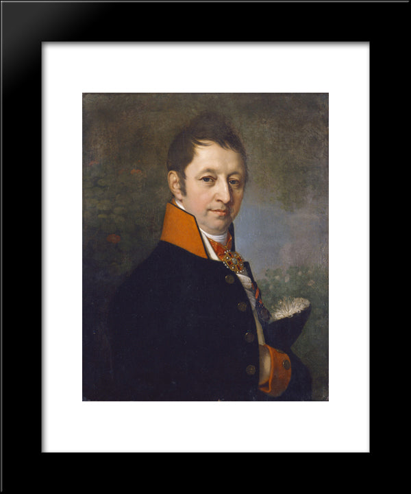 Ivan Mikhailovich Yakovlev 20x24 Black Modern Wood Framed Art Print Poster by Borovikovsky, Vladimir