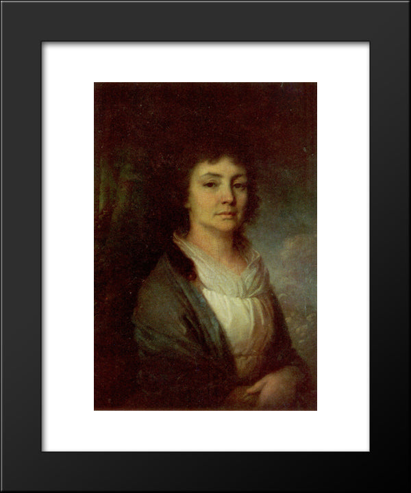 Vera Ivanovna Arseniev 20x24 Black Modern Wood Framed Art Print Poster by Borovikovsky, Vladimir