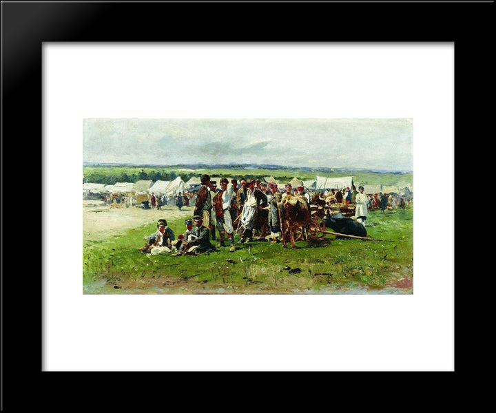 Fair 20x24 Black Modern Wood Framed Art Print Poster by Makovsky, Vladimir