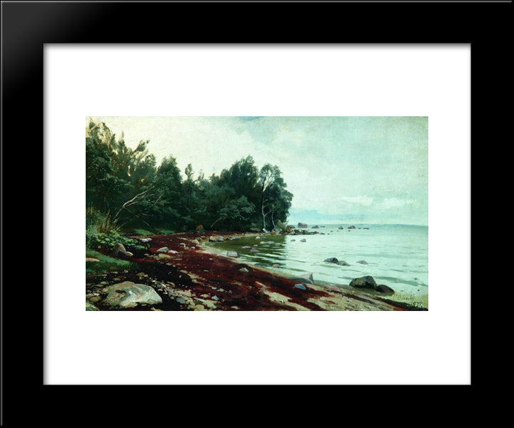 A Bay 20x24 Black Modern Wood Framed Art Print Poster by Orlovsky, Volodymyr