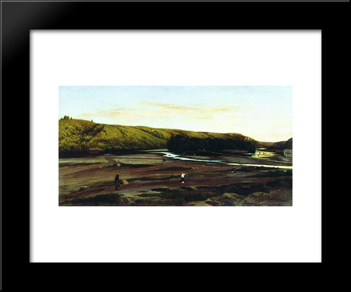 Evening 20x24 Black Modern Wood Framed Art Print Poster by Orlovsky, Volodymyr
