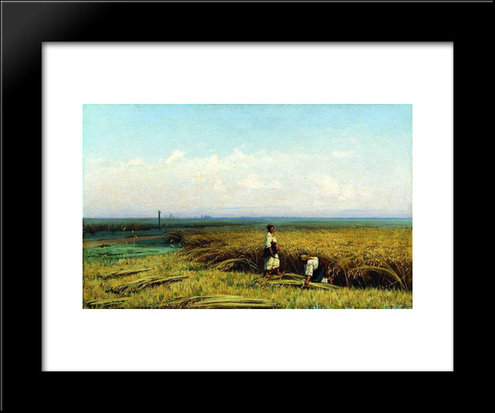 Reaping. Hiok. 20x24 Black Modern Wood Framed Art Print Poster by Orlovsky, Volodymyr