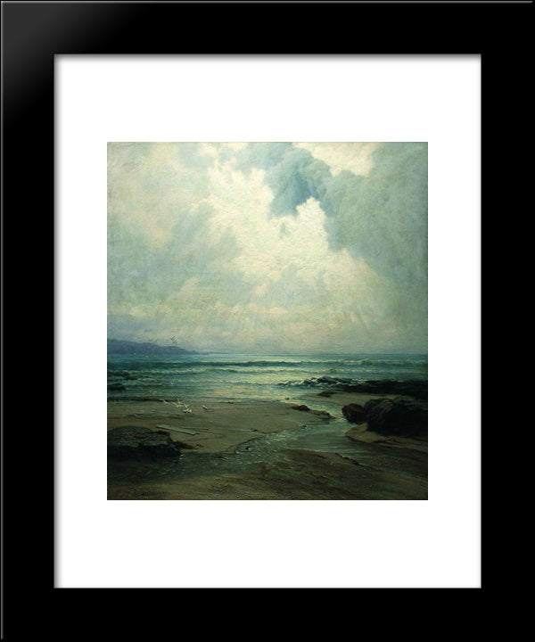 Seascape 20x24 Black Modern Wood Framed Art Print Poster by Orlovsky, Volodymyr