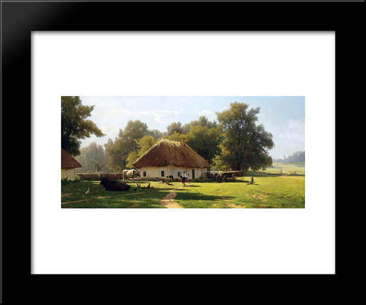 Summer Day In Ukraine 20x24 Black Modern Wood Framed Art Print Poster by Orlovsky, Volodymyr