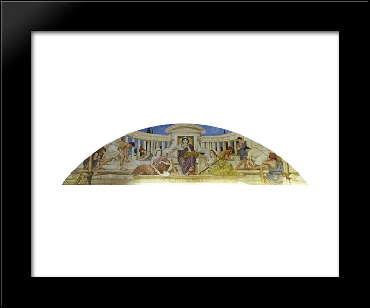 Architecture 20x24 Black Modern Wood Framed Art Print Poster by Crane, Walter