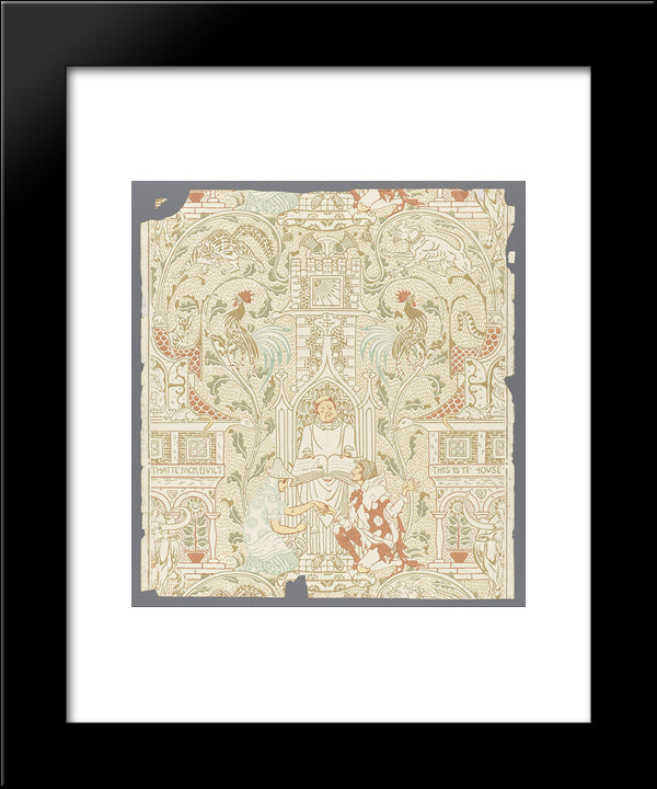 The House That Jack Built 20x24 Black Modern Wood Framed Art Print Poster by Crane, Walter