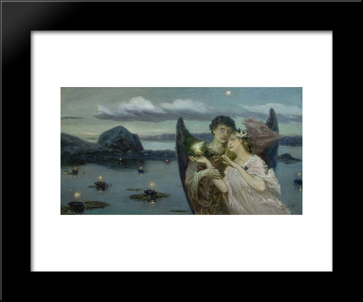 After The Death 20x24 Black Modern Wood Framed Art Print Poster by Kotarbinski, Wilhelm