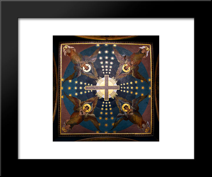 Ceiling At Kiev St. Vladimir Cathedral 20x24 Black Modern Wood Framed Art Print Poster by Kotarbinski, Wilhelm