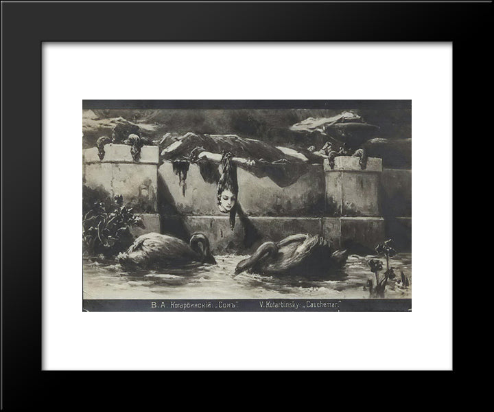 Dream 20x24 Black Modern Wood Framed Art Print Poster by Kotarbinski, Wilhelm