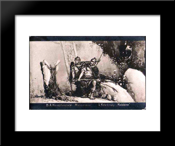 Magdalene 20x24 Black Modern Wood Framed Art Print Poster by Kotarbinski, Wilhelm