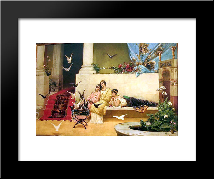 Song Of The Slaves 20x24 Black Modern Wood Framed Art Print Poster by Kotarbinski, Wilhelm
