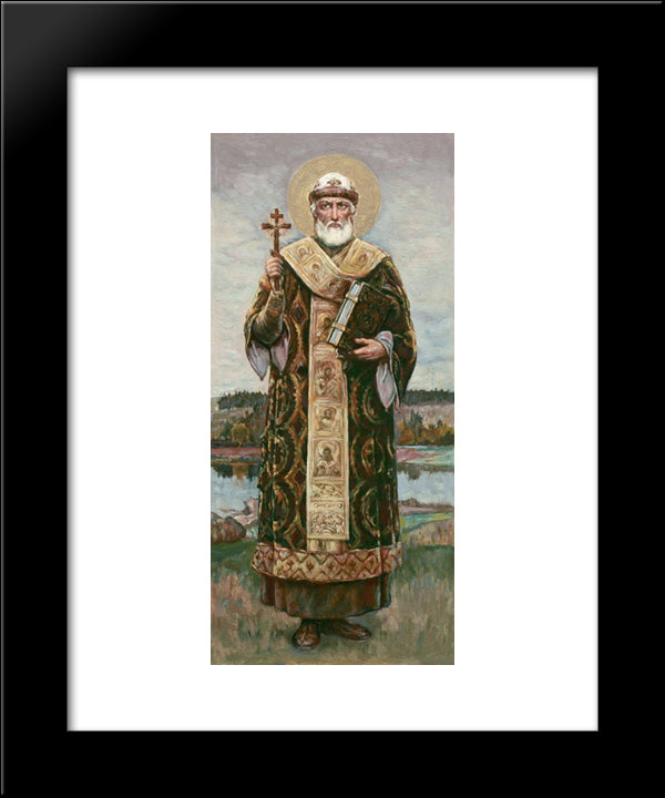 St. Philip Metropolitan Of Moscow 20x24 Black Modern Wood Framed Art Print Poster by Kotarbinski, Wilhelm