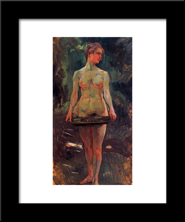 Pomona 20x24 Black Modern Wood Framed Art Print Poster by Trubner, Wilhelm