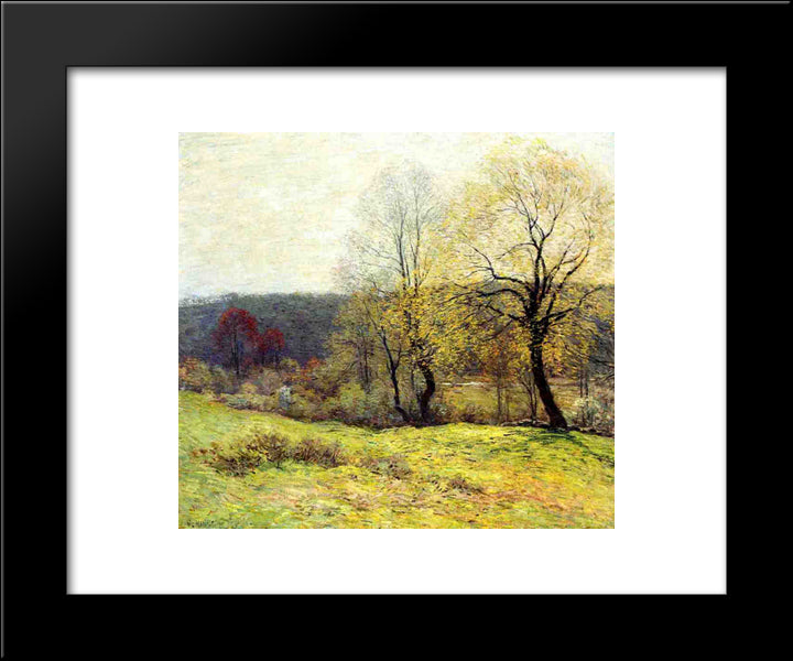 May Pastoral 20x24 Black Modern Wood Framed Art Print Poster by Metcalf, Willard