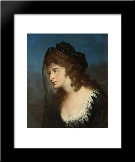 Sarah Siddons As Isabella From 'The Tragedy Of Isabella' Or 'The Fatal Marriage' 20x24 Black Modern Wood Framed Art Print Poster by Hamilton, William