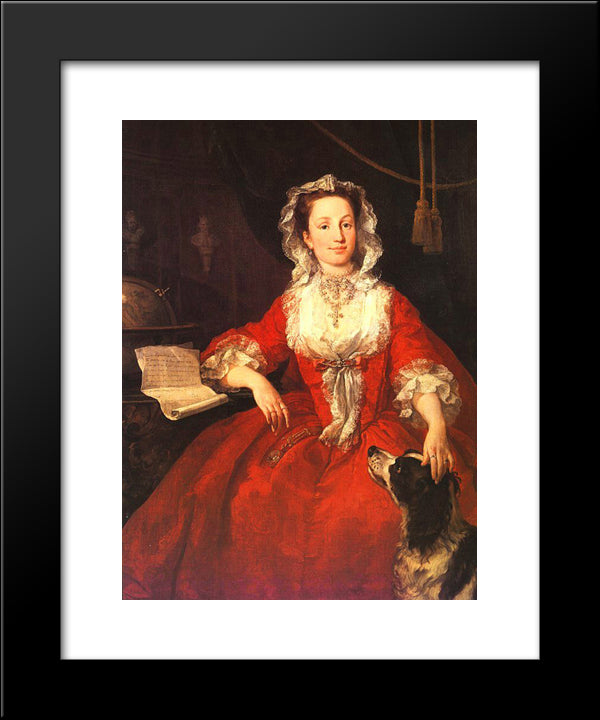 Miss Mary Edwards 20x24 Black Modern Wood Framed Art Print Poster by Hogarth, William