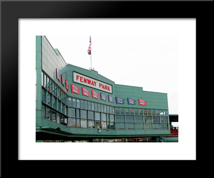 Fenway Park 20x24 Black Modern Wood Framed Art Print Poster