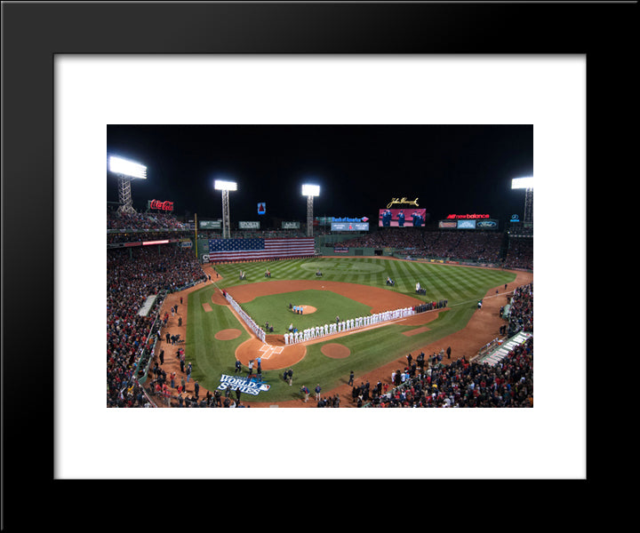 Fenway Park 20x24 Black Modern Wood Framed Art Print Poster