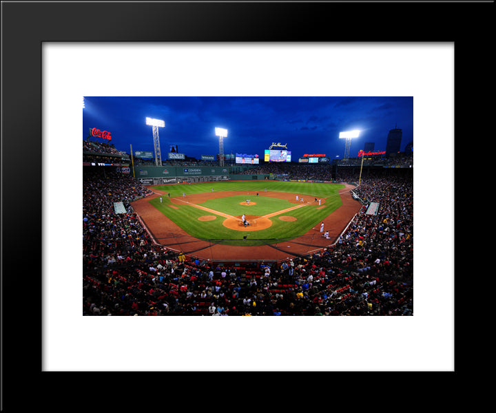 Fenway Park 20x24 Black Modern Wood Framed Art Print Poster