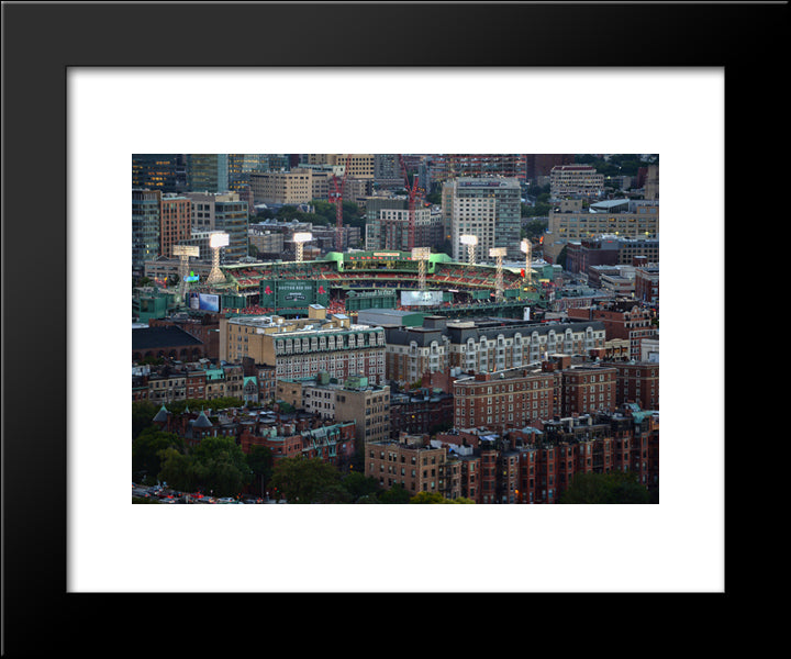 Fenway Park 20x24 Black Modern Wood Framed Art Print Poster