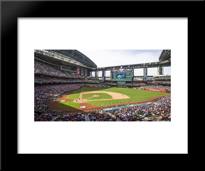 Chase Field 20x24 Black Modern Wood Framed Art Print Poster