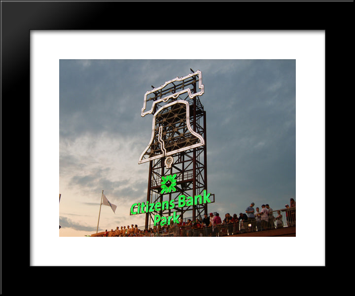 Citizens Bank Park 20x24 Black Modern Wood Framed Art Print Poster