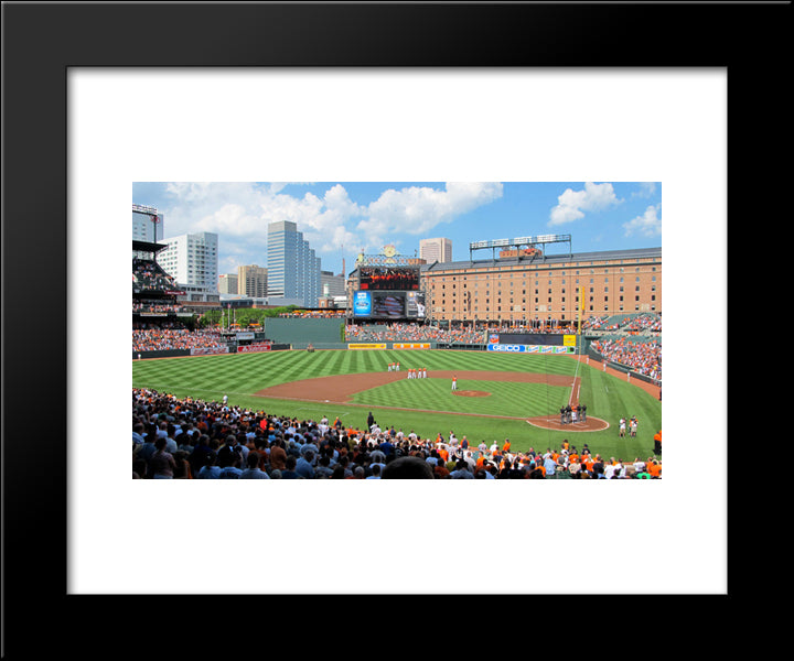 Camden Yards 20x24 Black Modern Wood Framed Art Print Poster